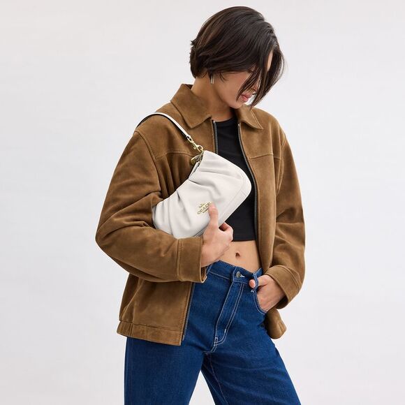 NWT Coach Outlet Teri Shoulder Bag Ruching - Picture 6 of 7